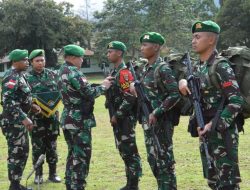 Kasrem 172/PWY Pimpin Upacara Pelepasan Satgas Pamtas Kewilayahan Yonif 721/Makkasau