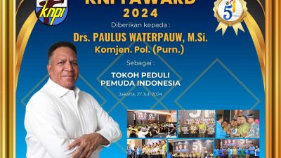 KNPI Award 2024 Bukti Nyata Paulus Waterpauw Berkontribusi Majukan Pemuda