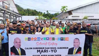 Pilkada Papua, Dewan Adat dan 7 Kepala Suku di Yapen restui pasangan Mari-Yo
