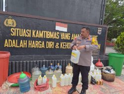Ribuan liter miras lokal di Wamena disita Polres Jayawijaya