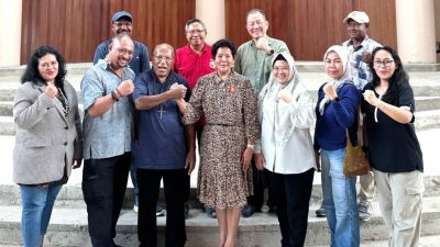 DPD Partai Gerindra Papua Kunjungi Gereja Katedral Jayapura, Dukung Pembangunan Tempat Ibadah