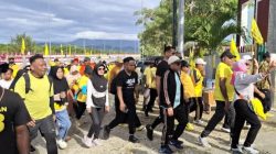 Meriah! Golkar Jayapura Gelar Jalan Santai Rayakan HUT ke-61, Ketua DPD Turun Langsung ke Lapangan